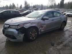 Salvage cars for sale at Graham, WA auction: 2015 Acura TLX Tech