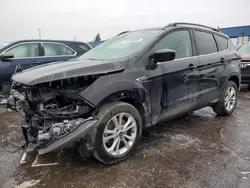 Salvage cars for sale at Woodhaven, MI auction: 2019 Ford Escape SEL