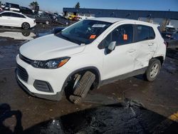 Salvage cars for sale from Copart Woodhaven, MI: 2017 Chevrolet Trax LS