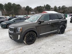 Salvage cars for sale at Mendon, MA auction: 2020 KIA Telluride SX