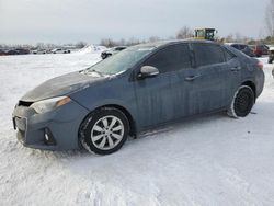 Salvage cars for sale at London, ON auction: 2016 Toyota Corolla L