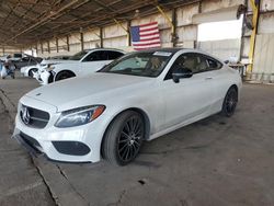 Salvage cars for sale at Phoenix, AZ auction: 2017 Mercedes-Benz C300