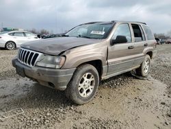 Jeep salvage cars for sale: 2002 Jeep Grand Cherokee Laredo