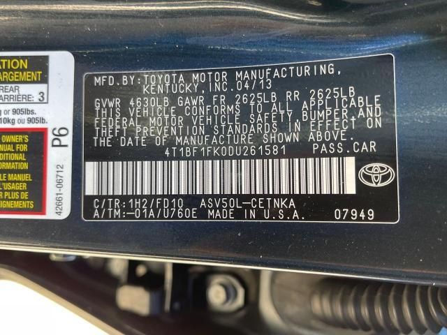 2013 Toyota Camry L