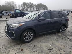 Salvage cars for sale at Loganville, GA auction: 2017 Hyundai Santa FE SE