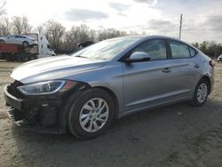 Salvage cars for sale at Waldorf, MD auction: 2017 Hyundai Elantra SE