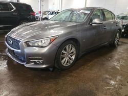 Salvage cars for sale at New Britain, CT auction: 2015 Infiniti Q50 Base