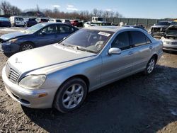 Salvage cars for sale at Duryea, PA auction: 2004 Mercedes-Benz S 500 4matic