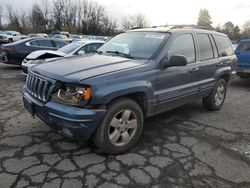 Jeep salvage cars for sale: 2001 Jeep Grand Cherokee Limited