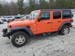 Salvage cars for sale at Gainesville, GA auction: 2020 Jeep Wrangler Unlimited Sport