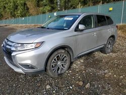 Salvage cars for sale at Graham, WA auction: 2018 Mitsubishi Outlander SE