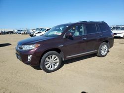 Carros salvage a la venta en subasta: 2011 Toyota Highlander Hybrid Limited