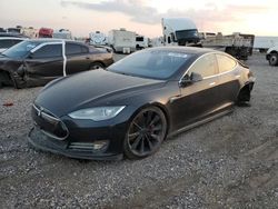 Salvage cars for sale at Houston, TX auction: 2016 Tesla Model S