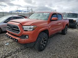 Salvage trucks for sale at Magna, UT auction: 2016 Toyota Tacoma Double Cab