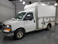 Salvage trucks for sale at Assonet, MA auction: 2019 Chevrolet Express G3500