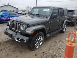 Salvage cars for sale at Pekin, IL auction: 2018 Jeep Wrangler Unlimited Sahara