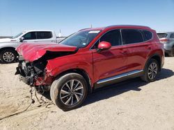 Salvage cars for sale at Amarillo, TX auction: 2020 Hyundai Santa FE SEL