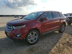 Salvage cars for sale at San Antonio, TX auction: 2017 Ford Edge Titanium