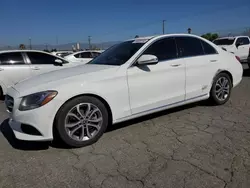 Salvage cars for sale at Colton, CA auction: 2018 Mercedes-Benz C300