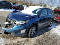 Salvage cars for sale at North Billerica, MA auction: 2021 Chevrolet Equinox LT