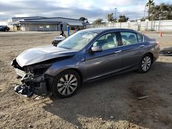 Salvage cars for sale at San Diego, CA auction: 2015 Honda Accord EX