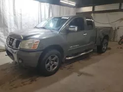 Salvage trucks for sale at Ebensburg, PA auction: 2005 Nissan Titan XE