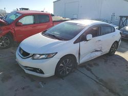 Salvage cars for sale at Sacramento, CA auction: 2013 Honda Civic EXL