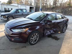 Salvage cars for sale at Hueytown, AL auction: 2017 Ford Fusion SE