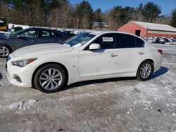 Salvage cars for sale at Mendon, MA auction: 2015 Infiniti Q50 Base