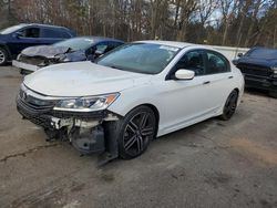 Salvage cars for sale at Austell, GA auction: 2016 Honda Accord Sport