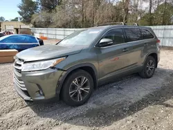 Toyota salvage cars for sale: 2019 Toyota Highlander LE