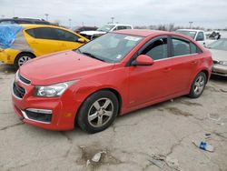 Salvage cars for sale at Indianapolis, IN auction: 2015 Chevrolet Cruze LT