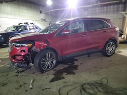 Salvage cars for sale at Portland, MI auction: 2022 Ford Edge Titanium