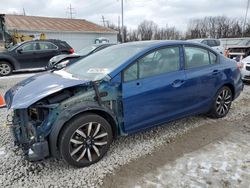 Salvage cars for sale at Columbus, OH auction: 2015 Honda Civic EXL