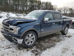 Salvage cars for sale at North Billerica, MA auction: 2018 Ford F150 Supercrew