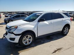 Salvage cars for sale at Grand Prairie, TX auction: 2016 Chevrolet Equinox LS