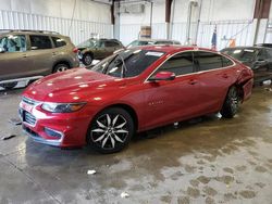 Chevrolet salvage cars for sale: 2016 Chevrolet Malibu LT