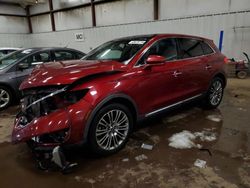 Salvage cars for sale at Lansing, MI auction: 2016 Lincoln MKX Reserve