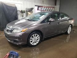 Salvage cars for sale at Elgin, IL auction: 2012 Honda Civic EX