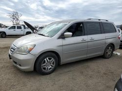 Salvage cars for sale at San Martin, CA auction: 2007 Honda Odyssey EXL