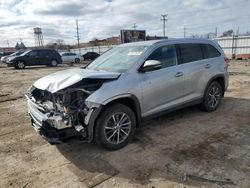 Toyota salvage cars for sale: 2019 Toyota Highlander Hybrid