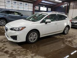 Salvage cars for sale at East Granby, CT auction: 2017 Subaru Impreza Premium