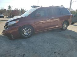 Salvage cars for sale at auction: 2018 Toyota Sienna XLE