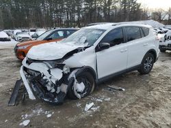 Salvage cars for sale at North Billerica, MA auction: 2018 Toyota Rav4 LE