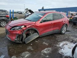 Salvage cars for sale at Woodhaven, MI auction: 2020 Ford Escape SE