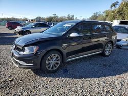 Volkswagen salvage cars for sale: 2017 Volkswagen Golf Alltrack S