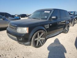 Salvage cars for sale at San Antonio, TX auction: 2011 Land Rover Range Rover Sport LUX