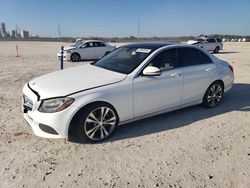 Salvage cars for sale at New Braunfels, TX auction: 2016 Mercedes-Benz C300