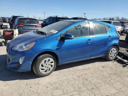 Salvage cars for sale at Indianapolis, IN auction: 2016 Toyota Prius C