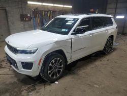 Salvage cars for sale at Angola, NY auction: 2021 Jeep Grand Cherokee L Overland